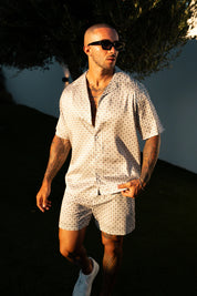Capo GEOMETRIC Print SS Revere Shirt