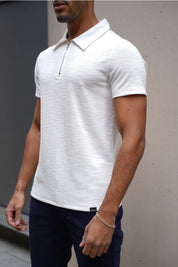 Capo INTERLOCK SLUB Zip SS Polo