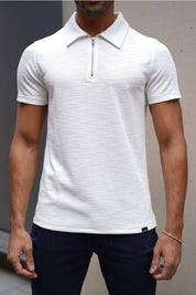 Capo INTERLOCK SLUB Zip SS Polo