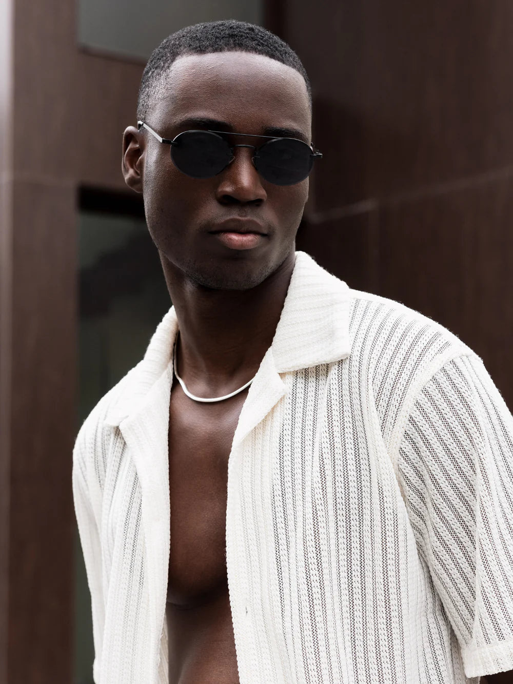 CAPO Oval Double Bridge Sunglasses