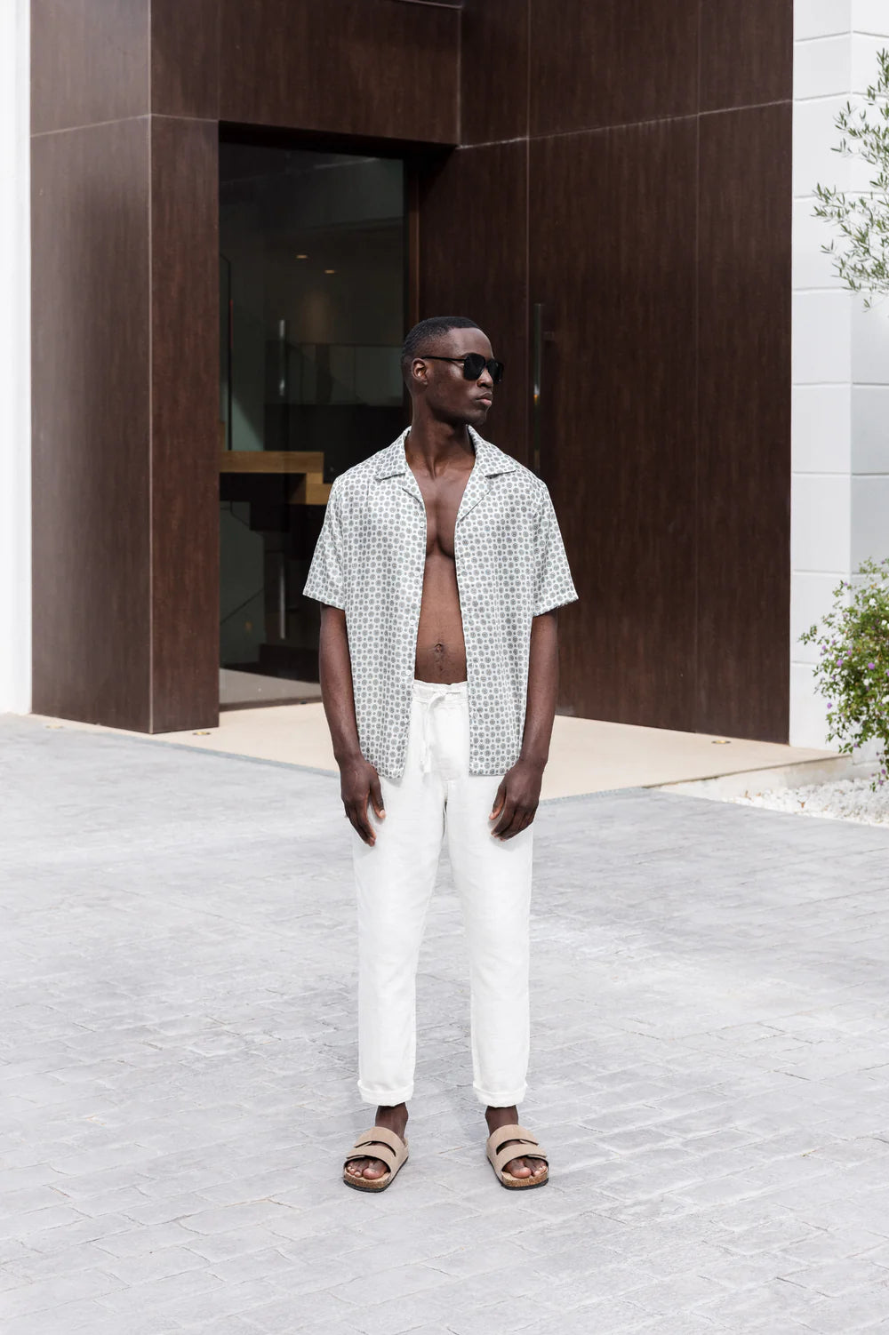 Capo GEOMETRIC Print SS Revere Shirt