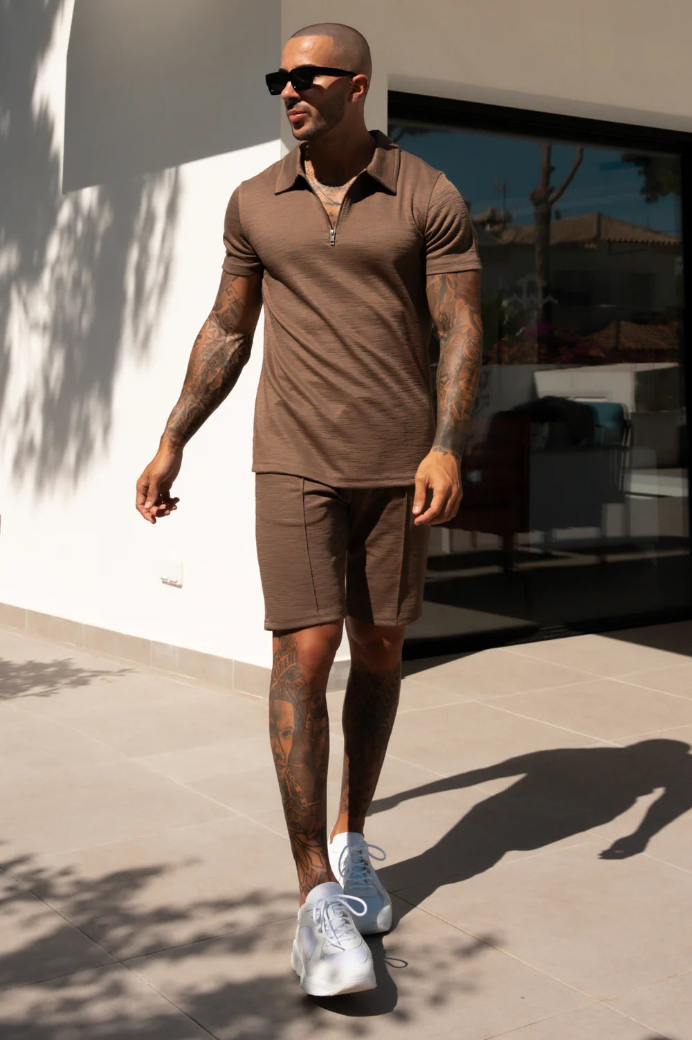 Capo INTERLOCK SLUB Zip SS Polo