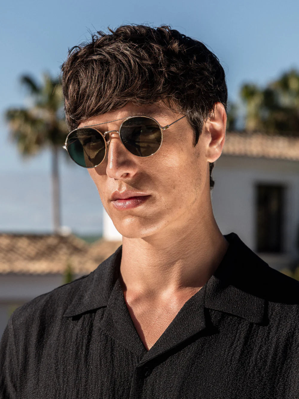 CAPO Round Double Bridge Sunglasses
