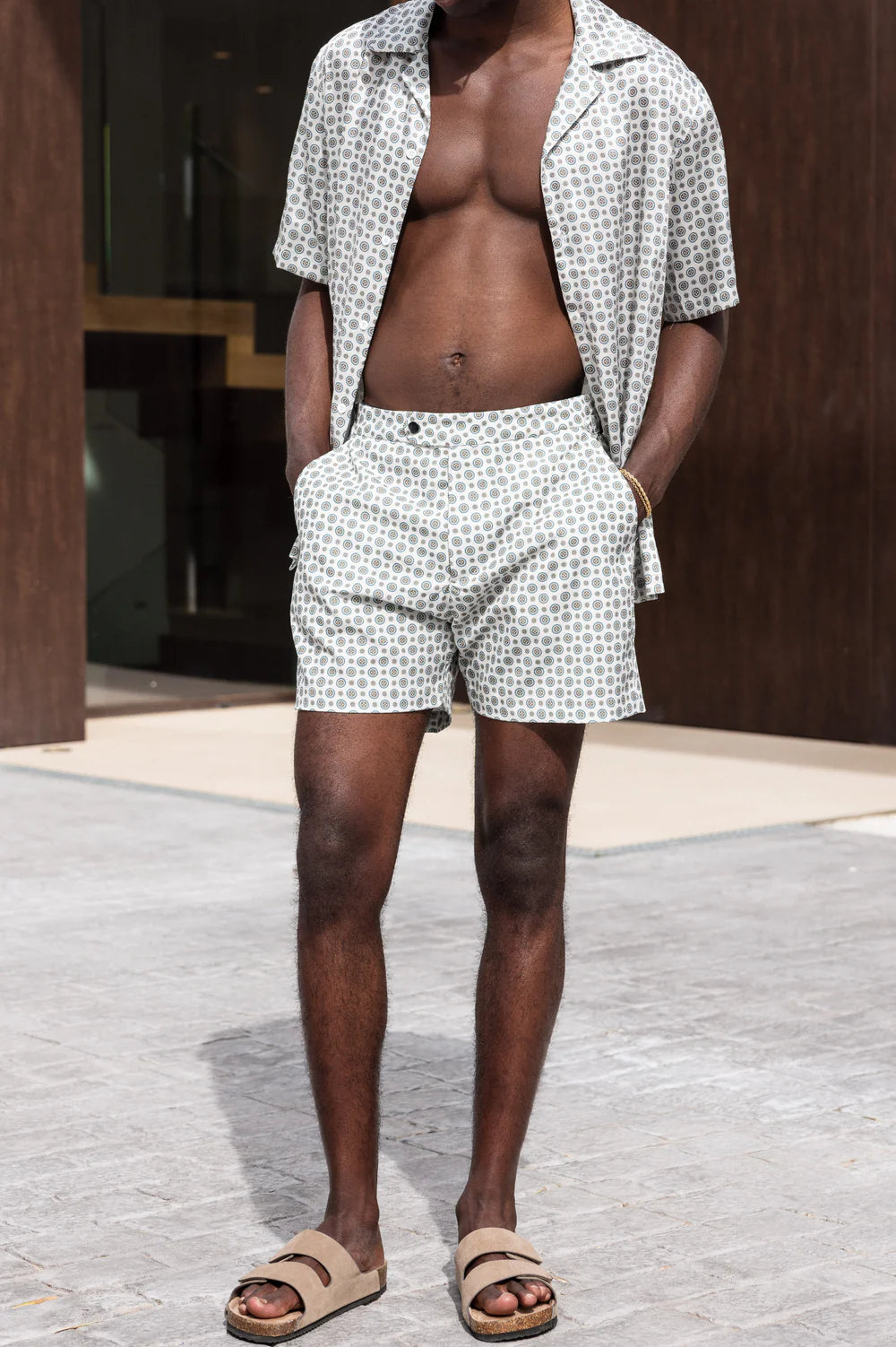 Capo GEOMETRIC Print SS Revere Shirt