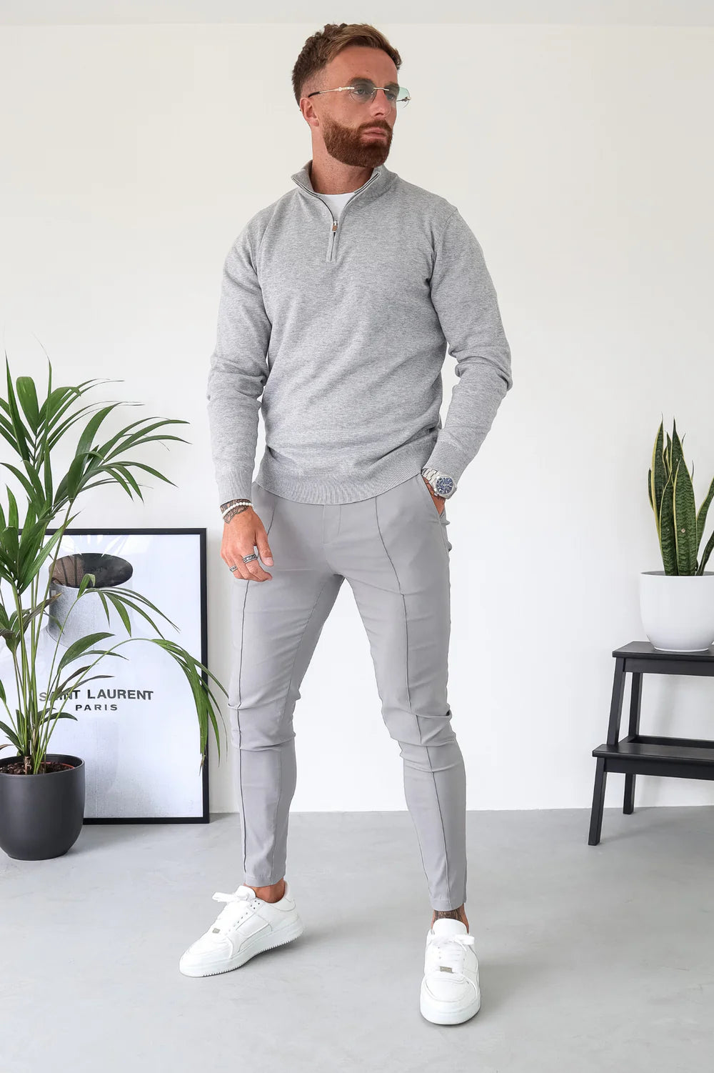 Capo Egyptian Cotton 1/4 Zip Top