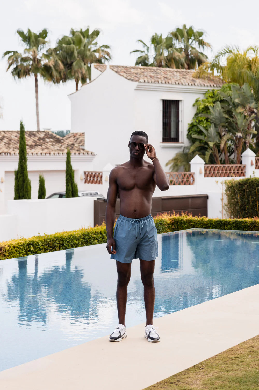 Capo Essential Swim Short - Steel Blue