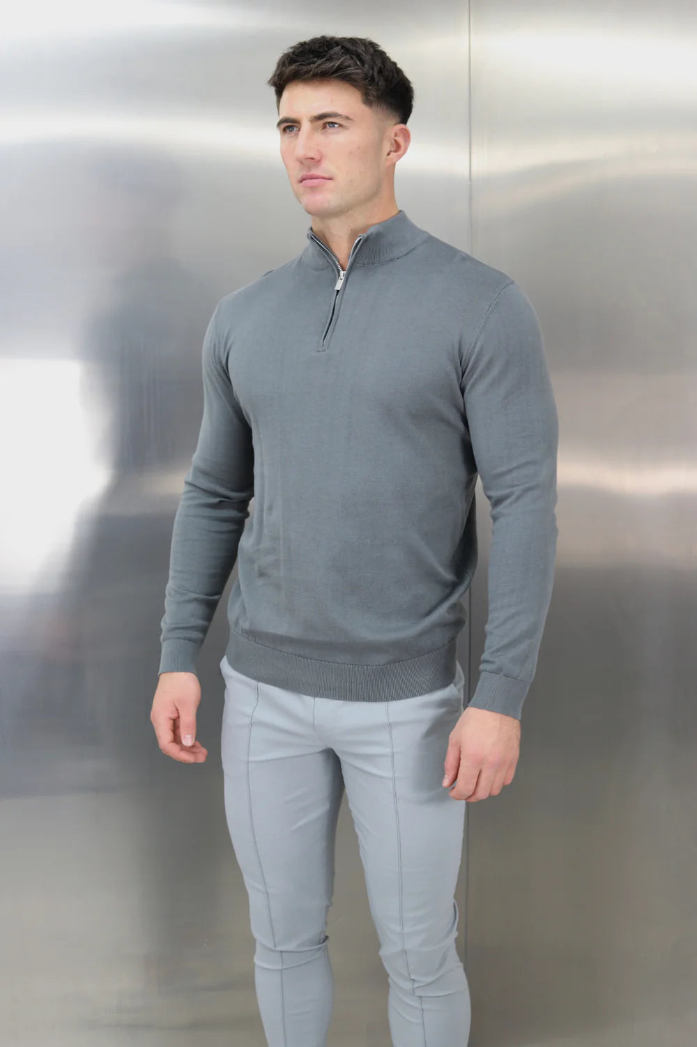 Capo Egyptian Cotton 1/4 Zip Top