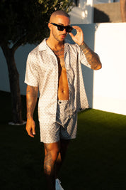 Capo GEOMETRIC Print SS Revere Shirt