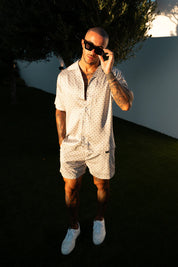Capo GEOMETRIC Print SS Revere Shirt