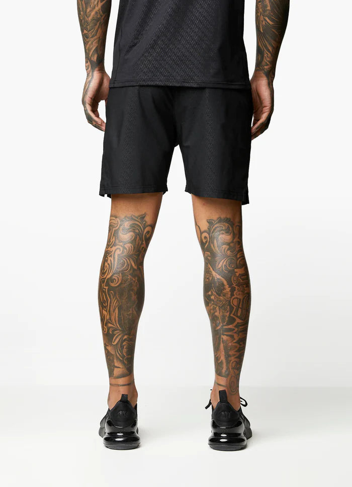 Gym King Debossed Energy Short - 6" - Black AOP