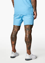 Gym King Debossed Energy Short - 6" - Blue Reef AOP