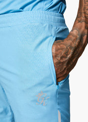 Gym King Debossed Energy Short - 6" - Blue Reef AOP