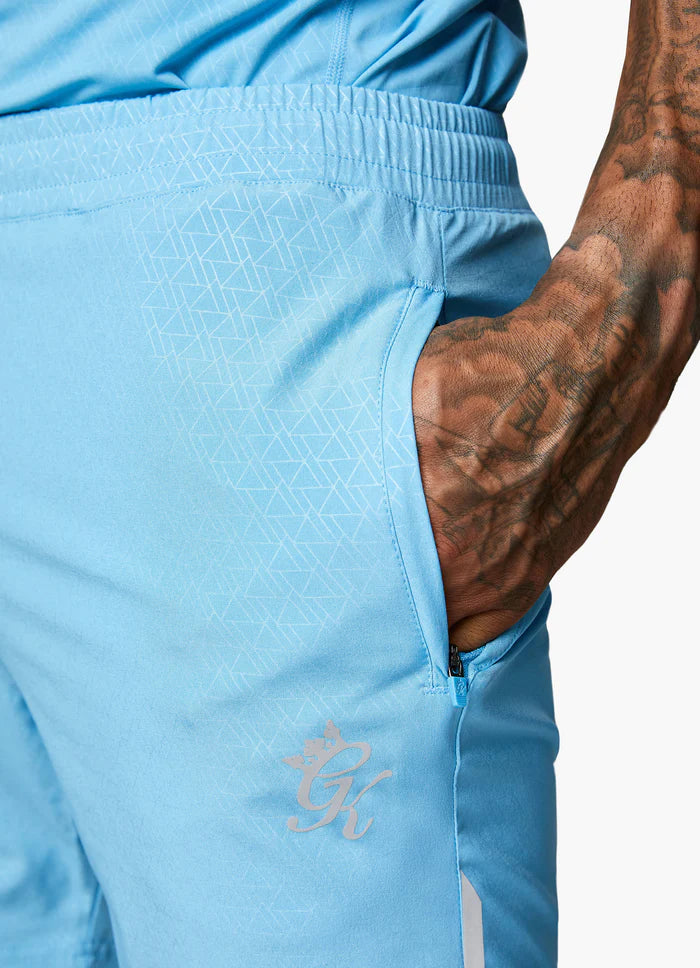 Gym King Debossed Energy Short - 6" - Blue Reef AOP