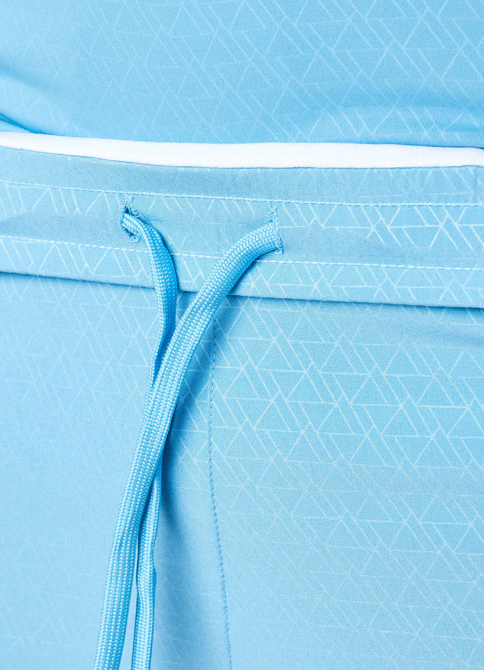 Gym King Debossed Energy Short - 6" - Blue Reef AOP