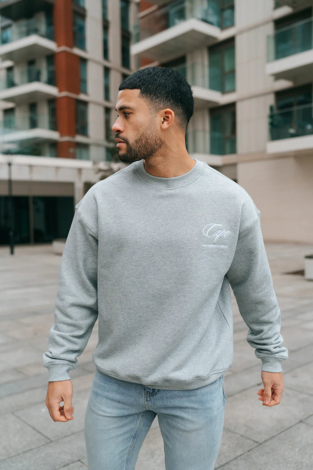 Capo International Sweater - Grey Marl
