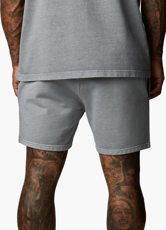 Gym King Est. Legacy Short - Washed Grey
