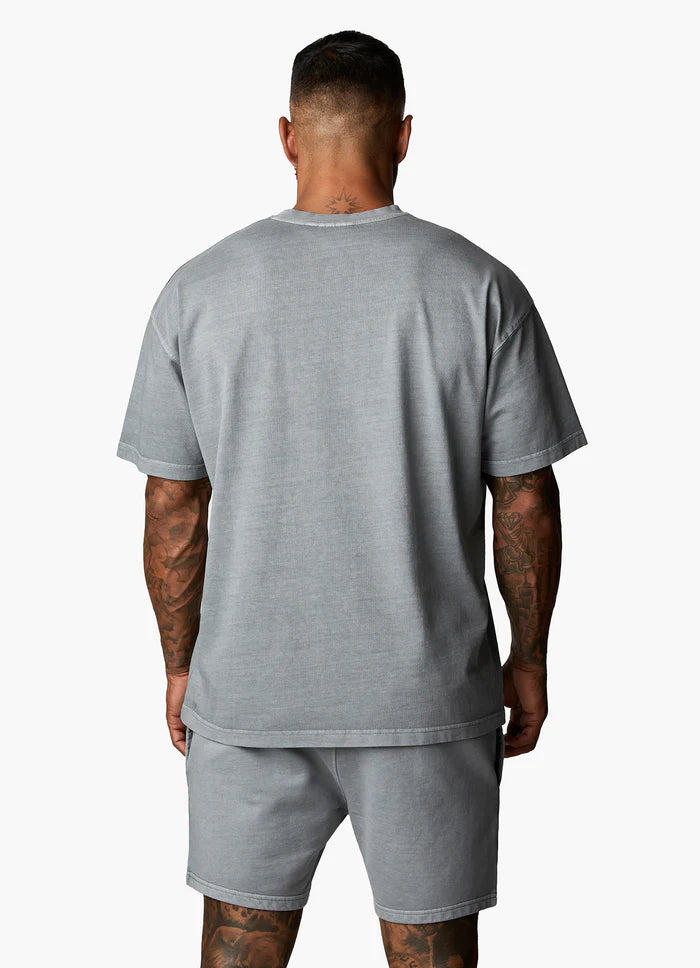 Gym King Est. Legacy Washed Tee - Washed Grey
