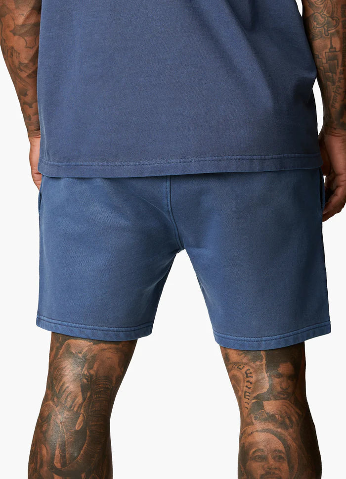 Gym King Est. Legacy Short - Washed Indigo
