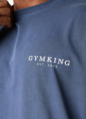 Gym King Est. Legacy Washed Tee - Washed Indigo