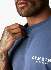 Gym King Est. Legacy Washed Tee - Washed Indigo