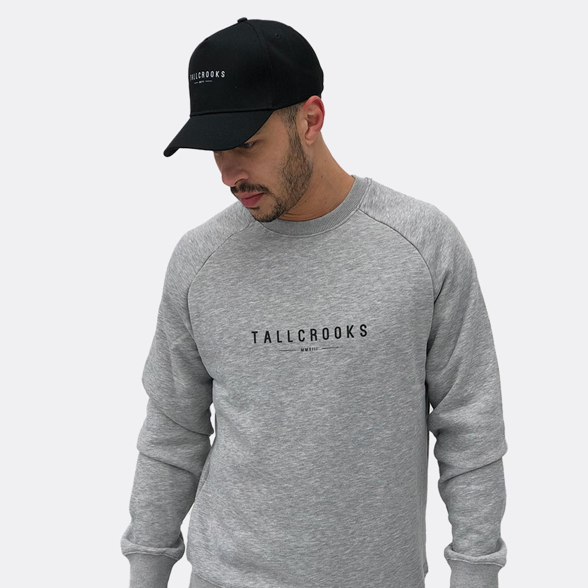 Tall Crooks Logo Sweater Grey – LITCollective