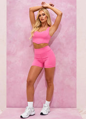 Gym King Malibu Contoured Tank - Paradise Pink