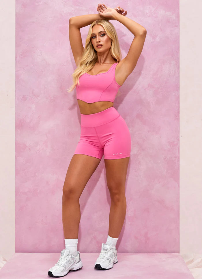 Gym King Malibu Contoured Tank - Paradise Pink