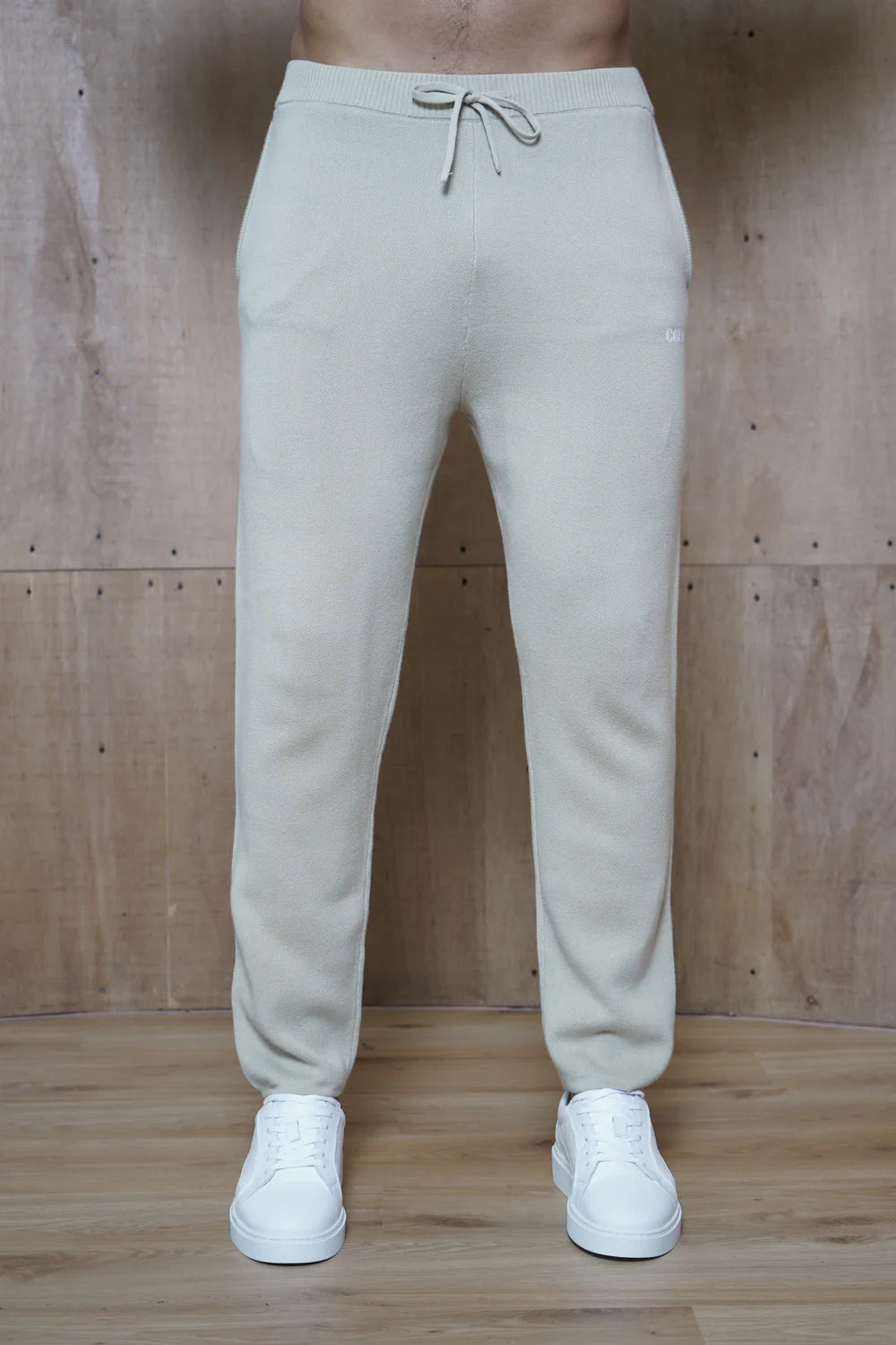 Capo Knitted Joggers - Stone