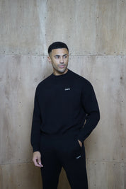 Capo Knitted Joggers - Black