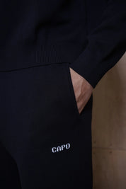Capo Knitted Joggers - Black