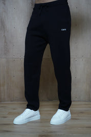 Capo Knitted Joggers - Black