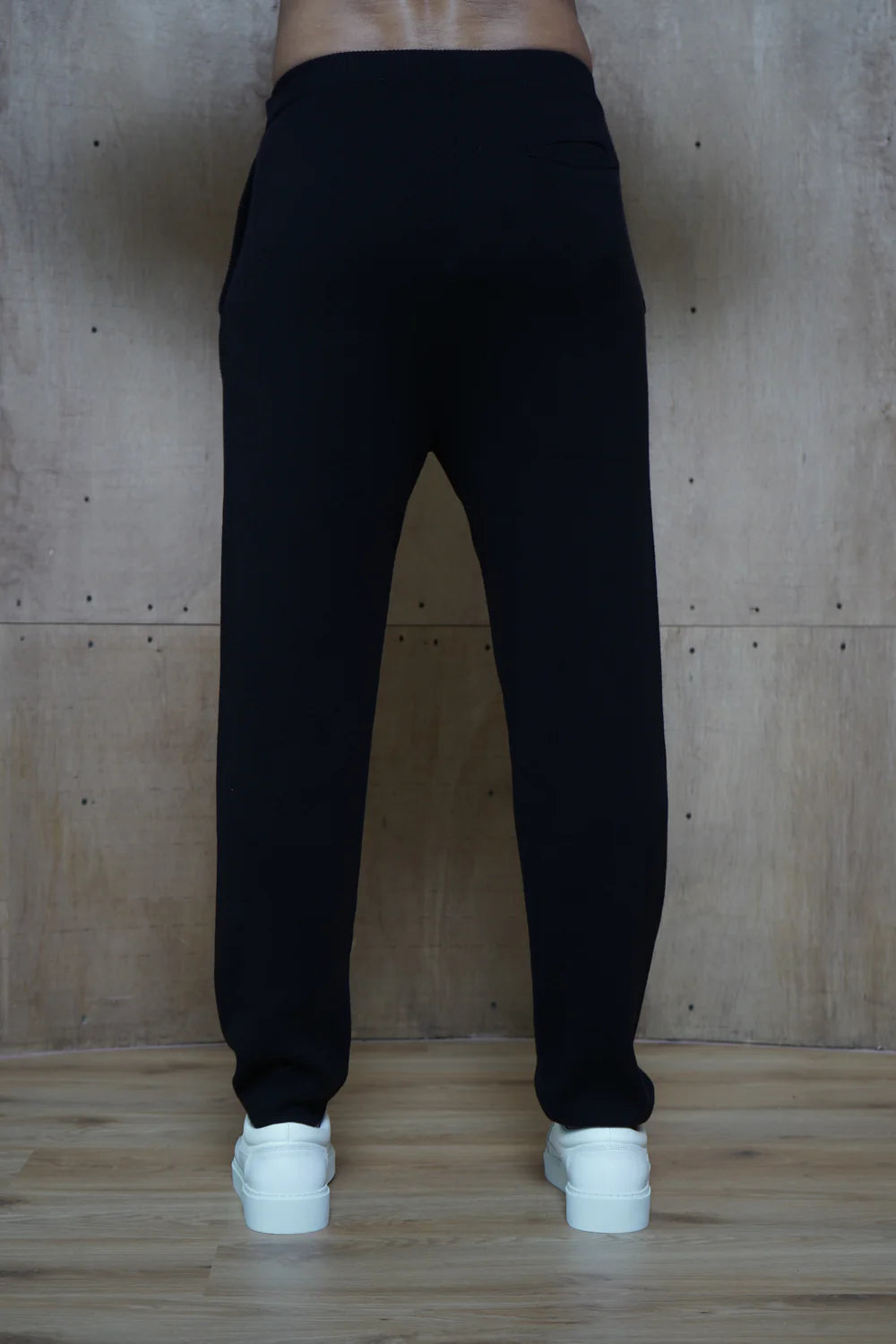 Capo Knitted Joggers - Black