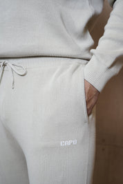 Capo Knitted Joggers - Stone