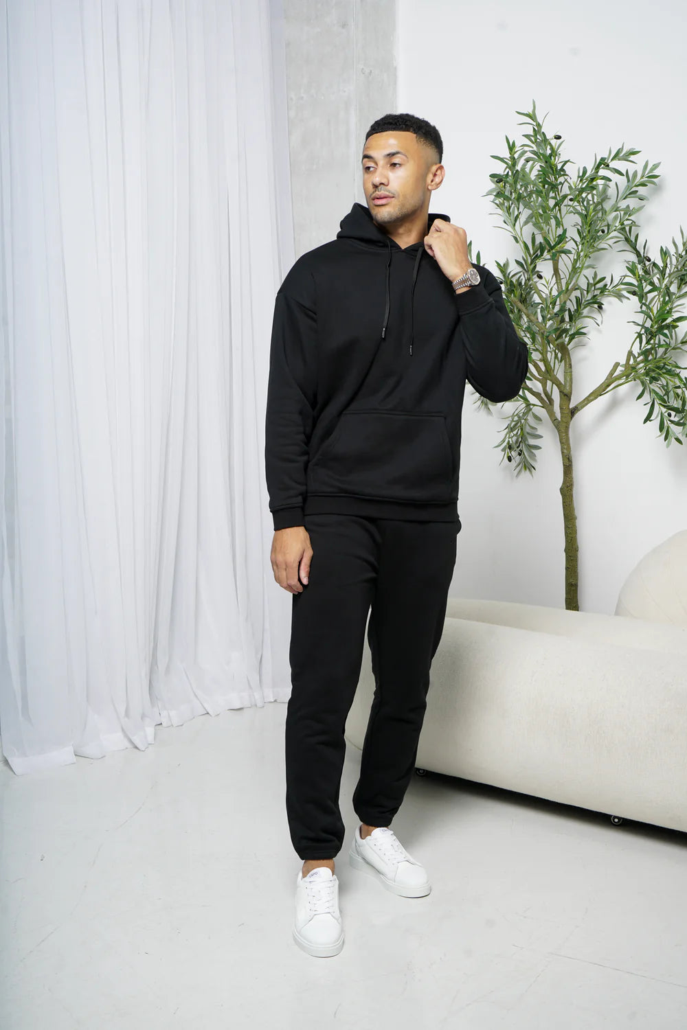 Capo Tracksuit Overhead Hoodie - Black