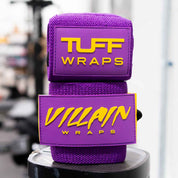 16" Villain Sidekick Wrist Wraps - Purple & Yellow