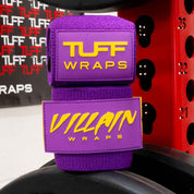 16" Villain Sidekick Wrist Wraps - Purple & Yellow