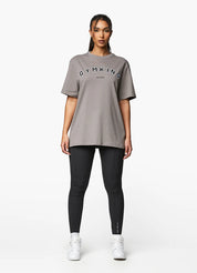 Gym King Shadow BF Tee - Taupe