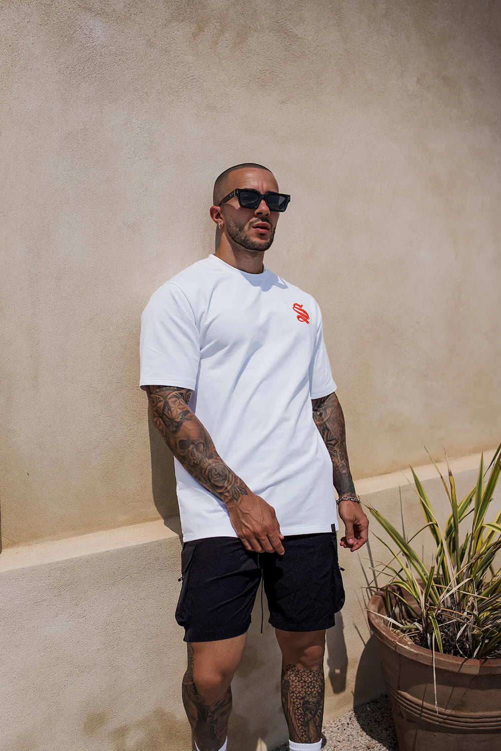 Script Core Tee - White/Pink