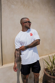 Script Core Tee - White/Pink