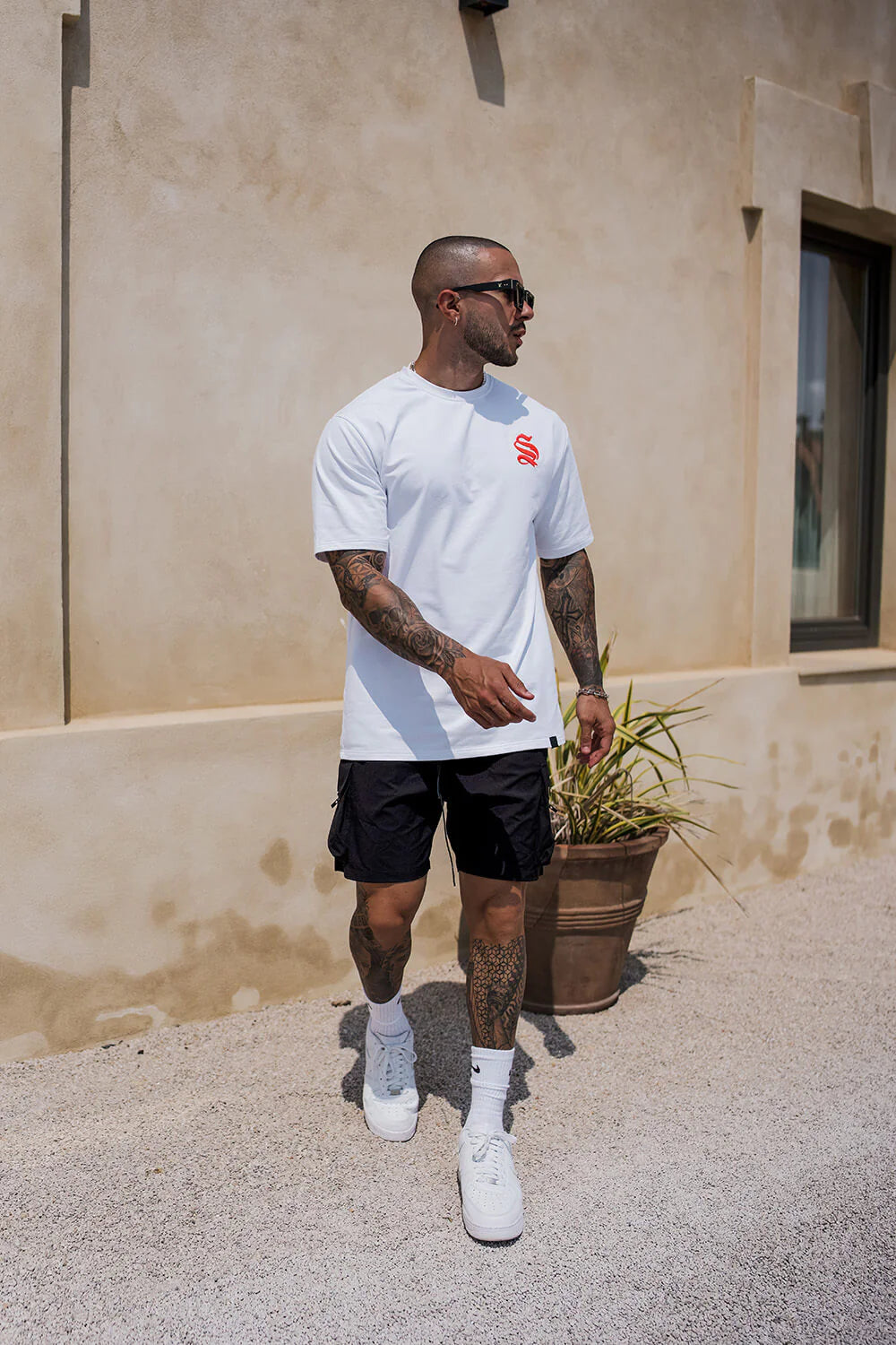 Script Core Tee - White/Pink