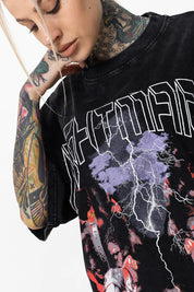 Doberman No Mercy Tee - Acid Black