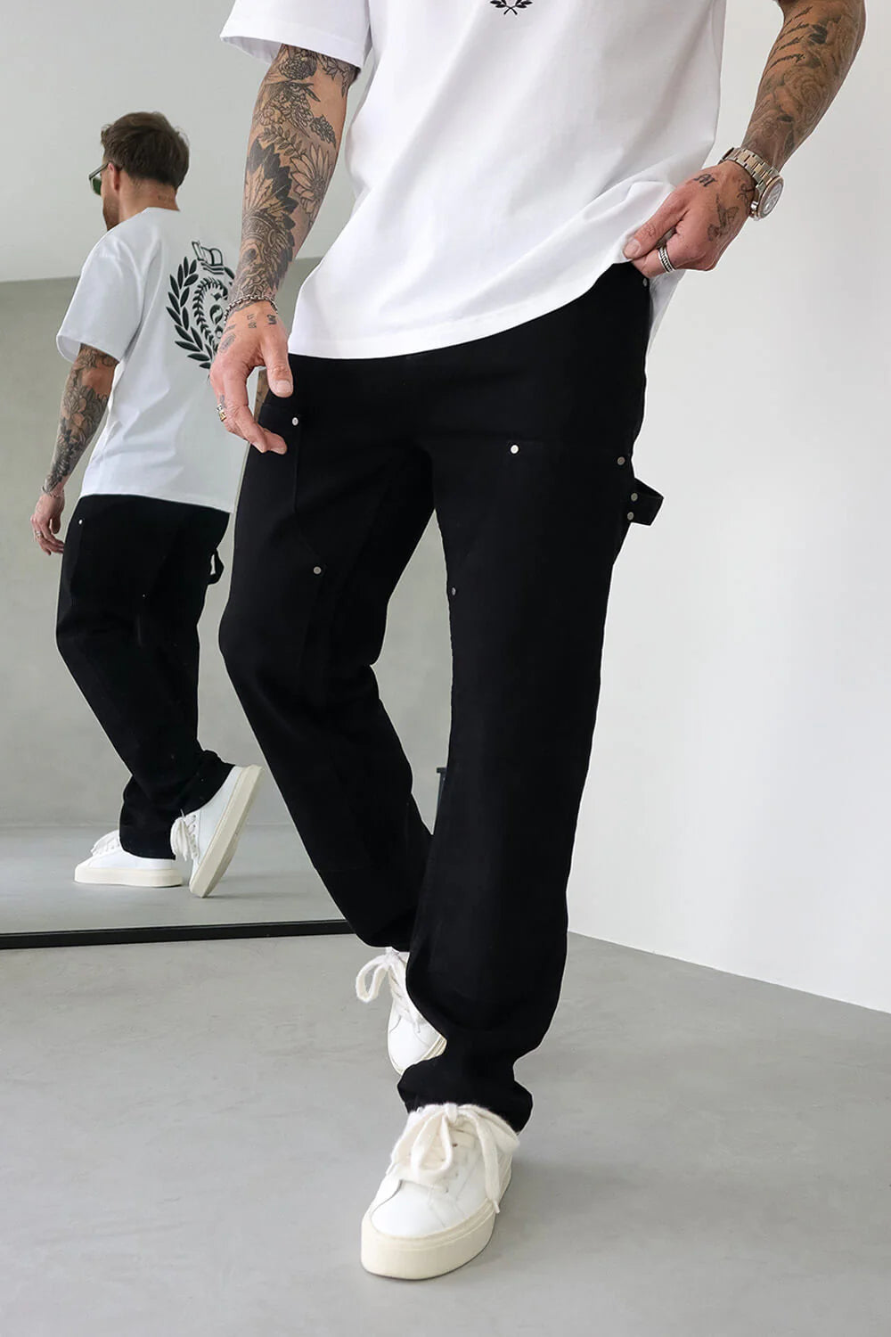 Sinners Attire Carpenter Jeans - Black