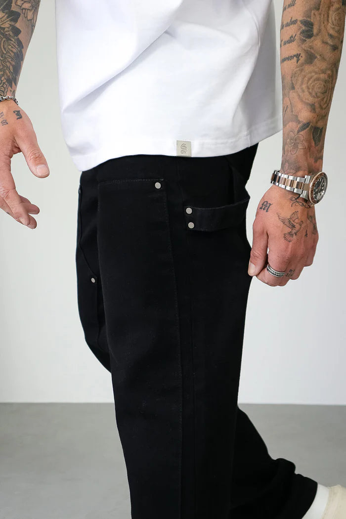 Sinners Attire Carpenter Jeans - Black