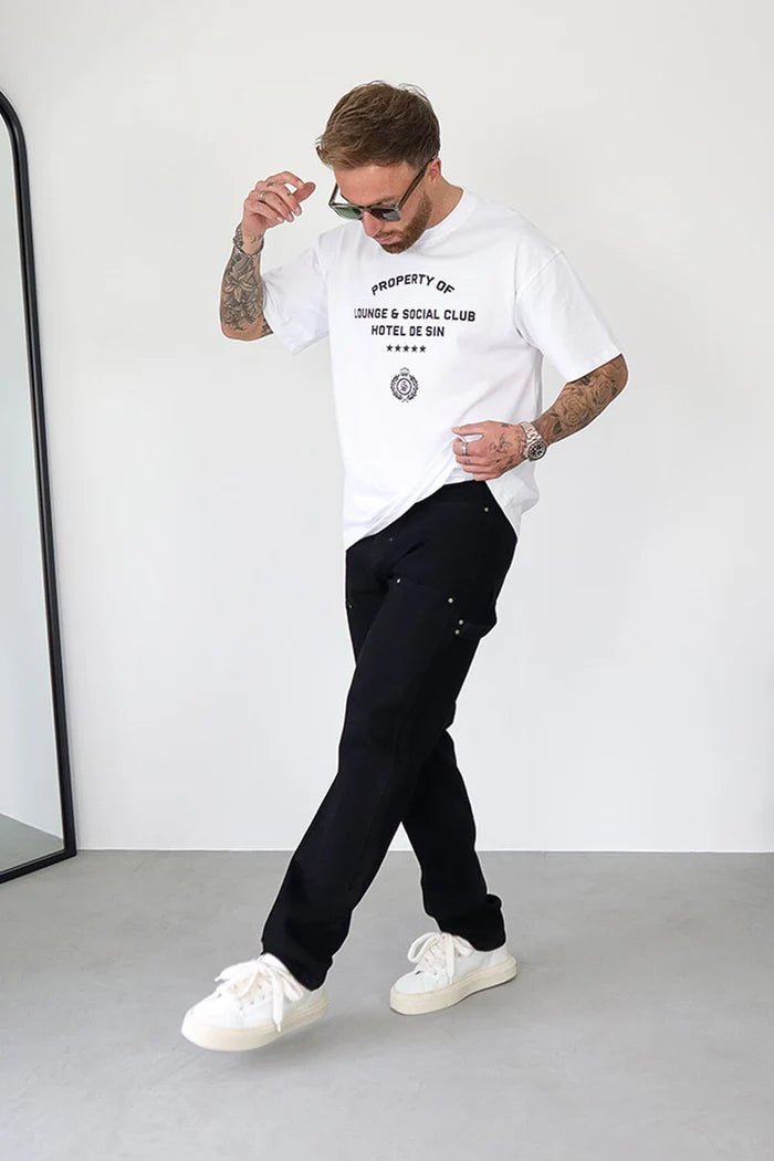Sinners Attire Carpenter Jeans - Black