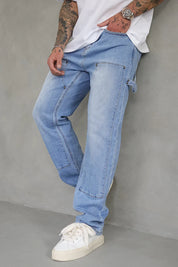 Sinners Attire Carpenter Jeans - Light Blue