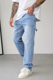 Sinners Attire Carpenter Jeans - Light Blue
