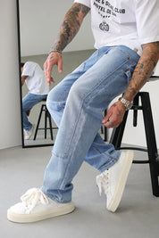 Sinners Attire Carpenter Jeans - Light Blue