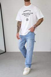 Sinners Attire Carpenter Jeans - Light Blue