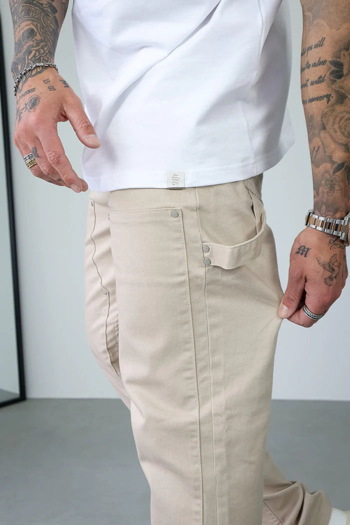 Sinners Attire Carpenter Jeans - Sand