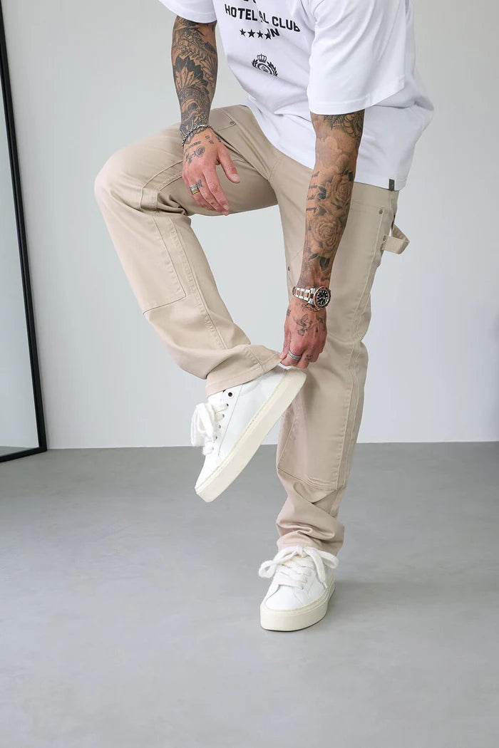 Sinners Attire Carpenter Jeans - Sand